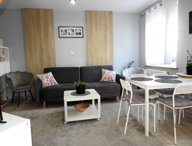 Salon Apartament z patio